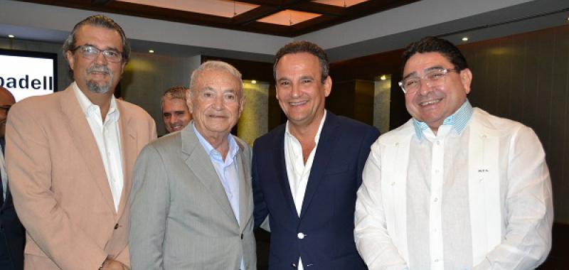 Arthur Cabré, Enrique Martinón Armas, Álvaro Peña y Miguel Calzada